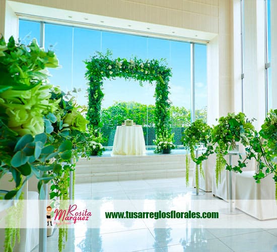 Verdes vibrantes arreglos florales Verdes vibrantes arreglos florales